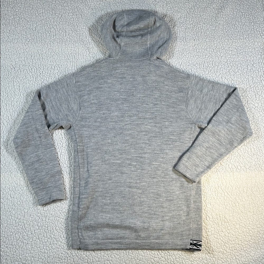 Paka Gray Knit Alpaca Hoodie, Men’s Medium — Brand New - Picture 7 of 10